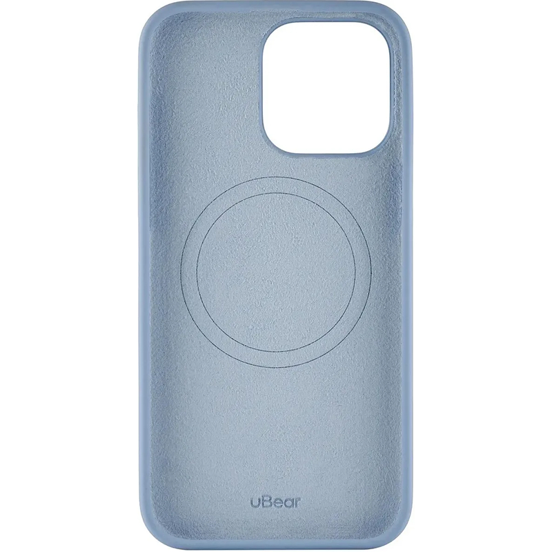 CS282SB67PTH-I23M Чехол защитный uBear Touch Mag Case, iPhone 15 Pro Max, MagSafe, силикон, голубой